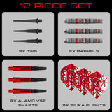 Harrows Damon Heta Series 4 90% Tungsten Soft Tip Darts