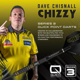 Harrows Dave Chisnall Chizzy Series 3 90% Tungsten QP Steel Tip Darts