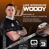 Harrows Luke Woodhouse Series 3 90% Tungsten QP Steel Tip Darts