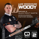 Harrows Luke Woodhouse Series 2 90% Tungsten QP Steel Tip Darts