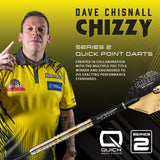 Harrows Dave Chisnall Chizzy Series 2 90% Tungsten QP Steel Tip Darts