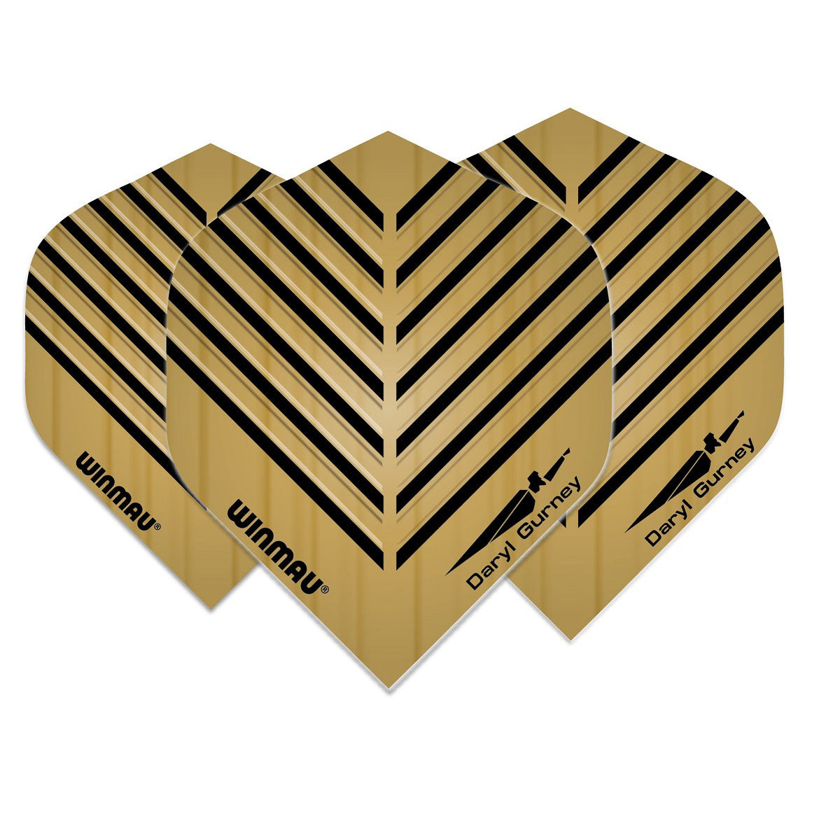 Winma Daryl Gurney Dart Flights 100 micron Standard Gold