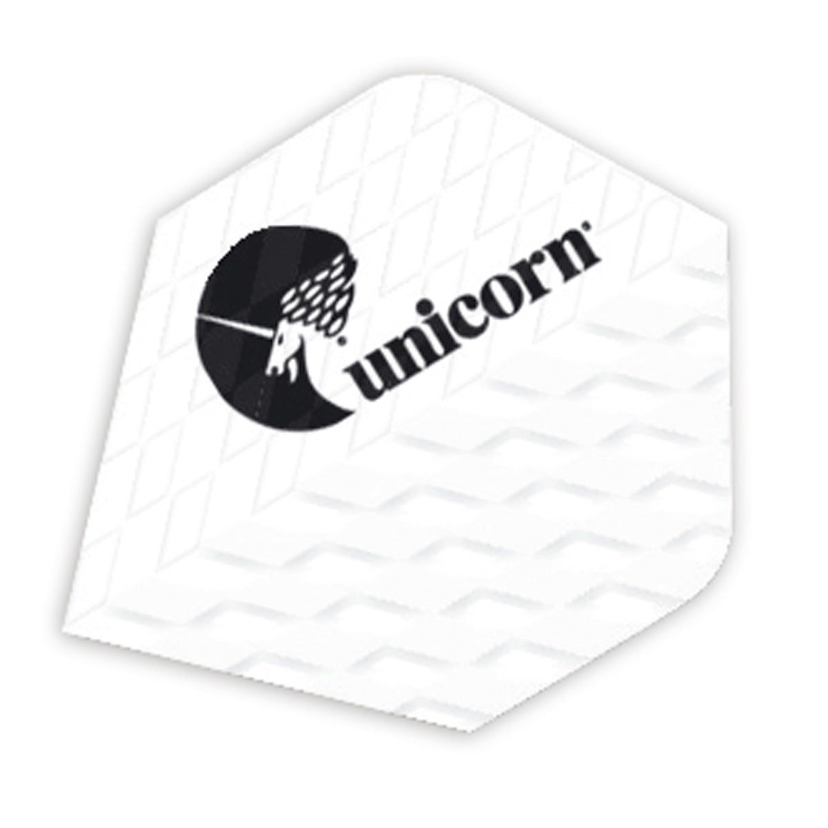 Unicorn Q100 White Logo Ribbed Dart Flights