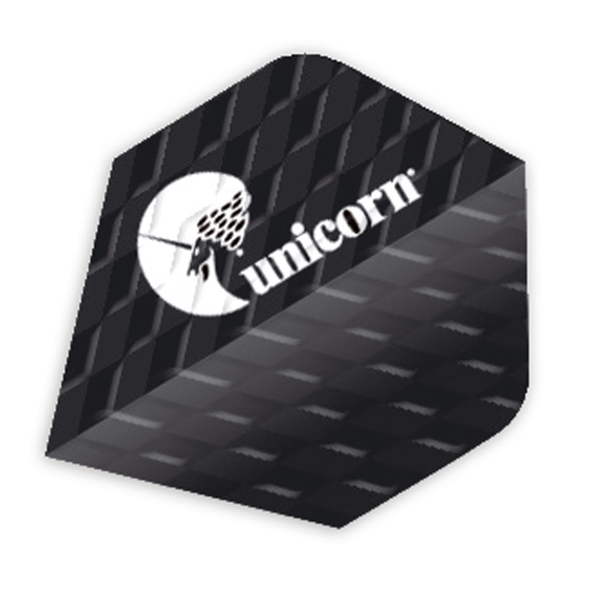 Unicorn Q75 Black Logo Ribbed Dart Flights