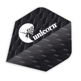 Unicorn Q75 Black Logo Ribbed Dart Flights