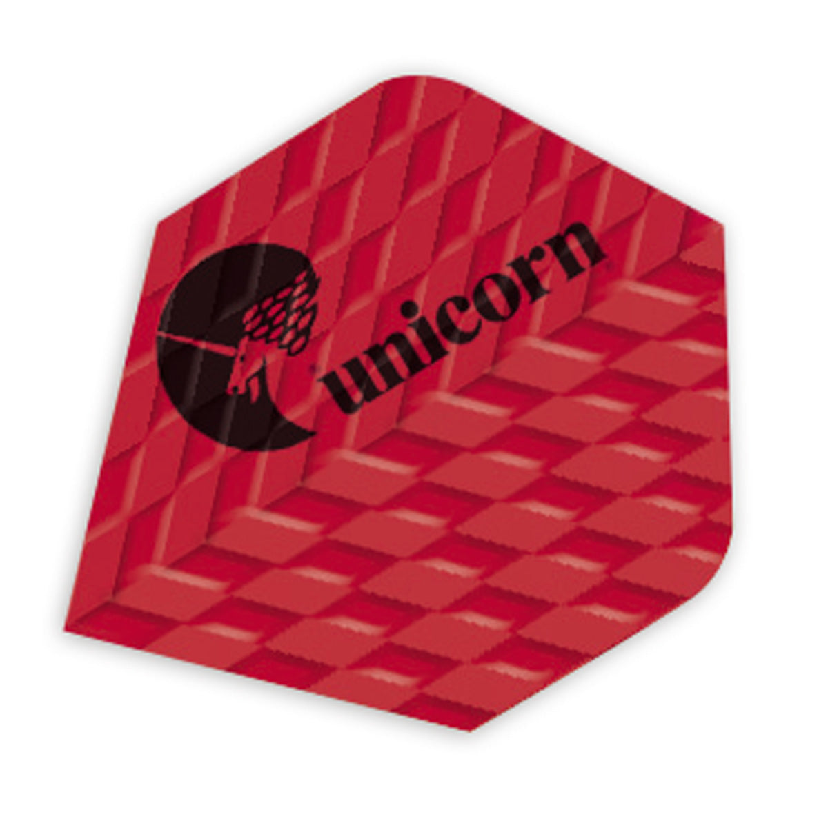 Unicorn Q75 Red Logo Ribbed Dart Flights