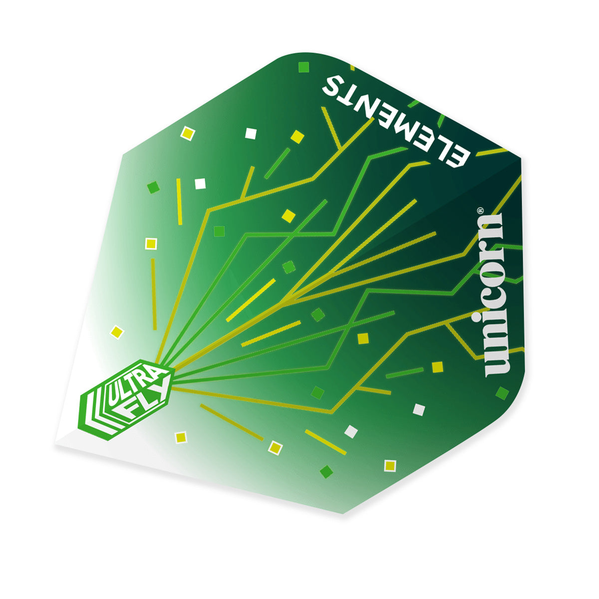Unicorn Ultrafly Dart Flights Standard Elements Thunderstorm Green