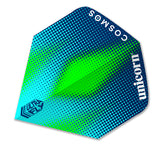Unicorn Ultrafly Dart Flights Big Wing Cosmos Meteor Green Blue