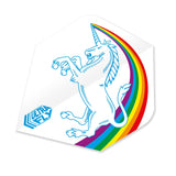 Unicorn Ultrafly White Rainbow Dart Flights