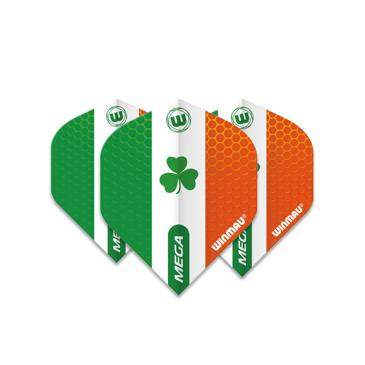 Winmau Mega Standard Ireland Clover Dart Flights (6900.129) [Standard Shape]