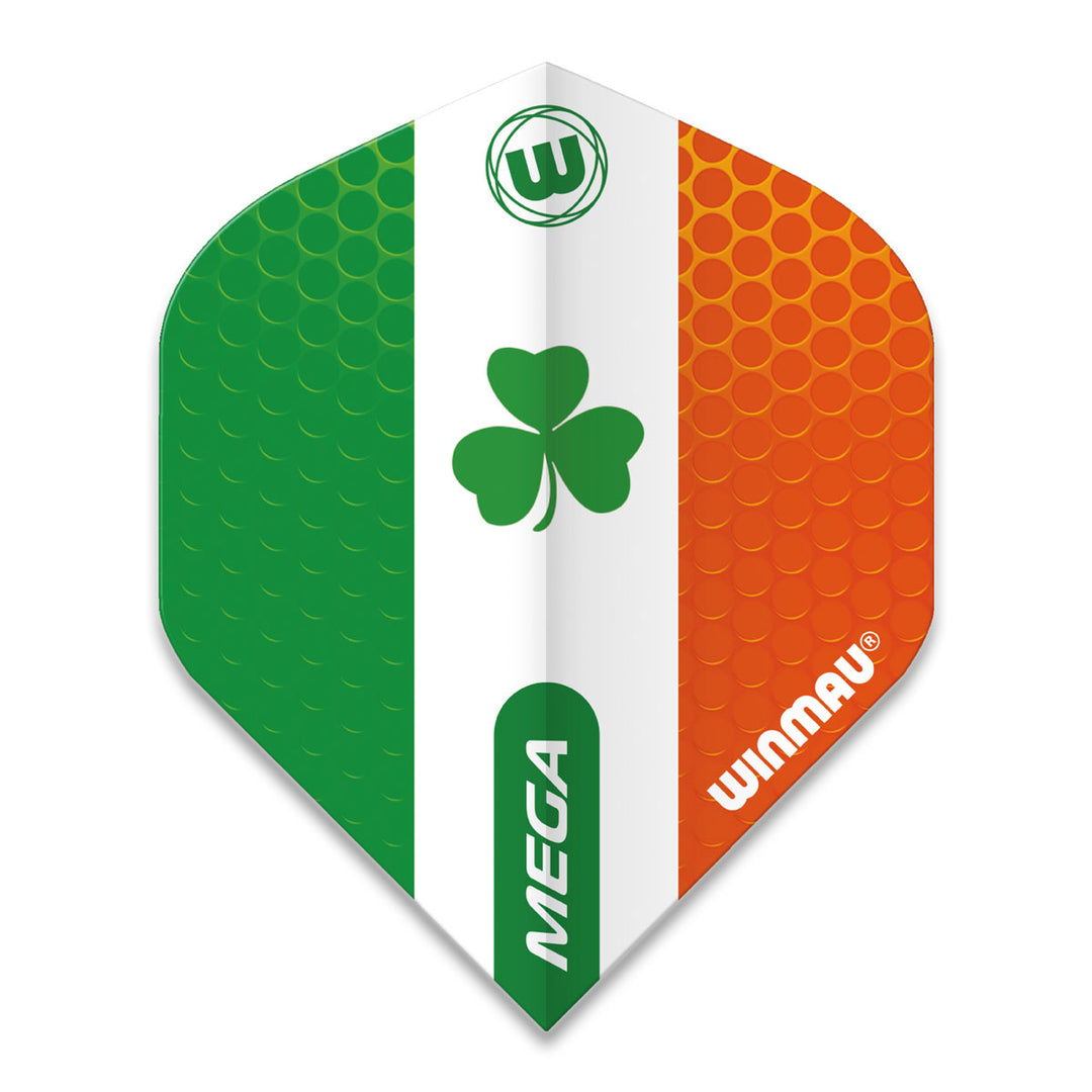 Winmau Mega Standard Ireland Clover Dart Flights (6900.129) [Standard Shape]