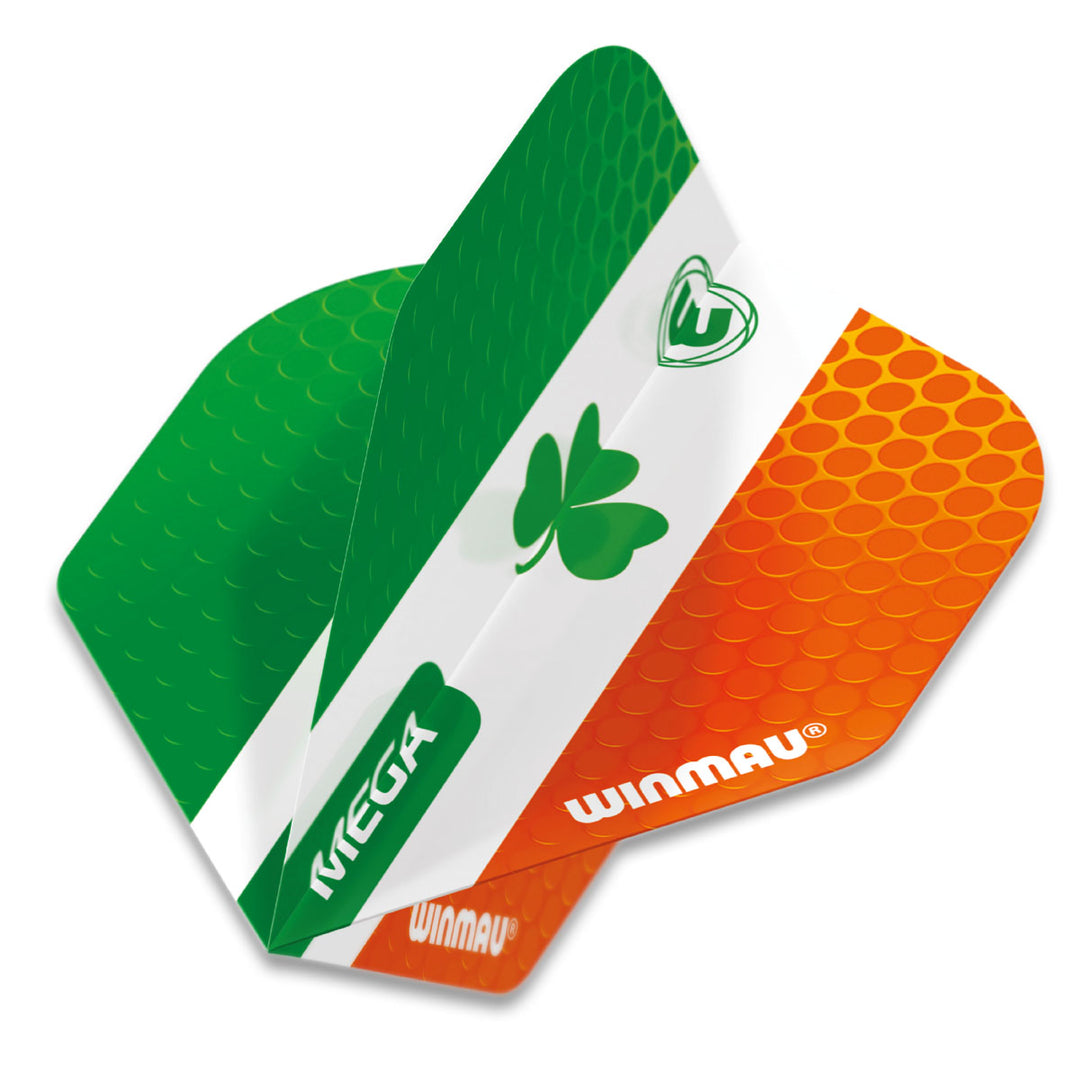 Winmau Mega Standard Ireland Clover Dart Flights (6900.129) [Standard Shape]