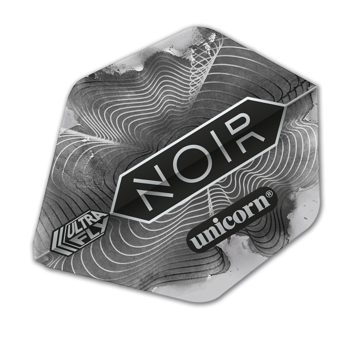 Ultrafly 75 Micron AR2 Shape Noir Organic Dart Flights by Unicorn