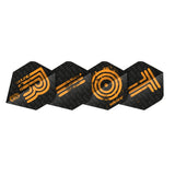 Ultrafly.100 RIOT Orange Standard Dart Flights by Unicorn