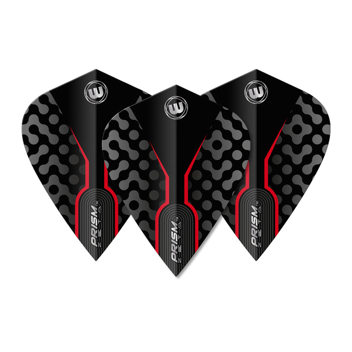 Prism Zeta Black & Red Kite Flight by Winmau