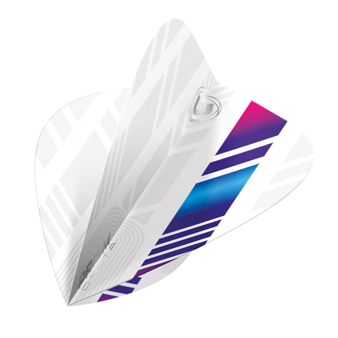 Prism Delta White, Blue & Purple Kite Flight by Winmau
