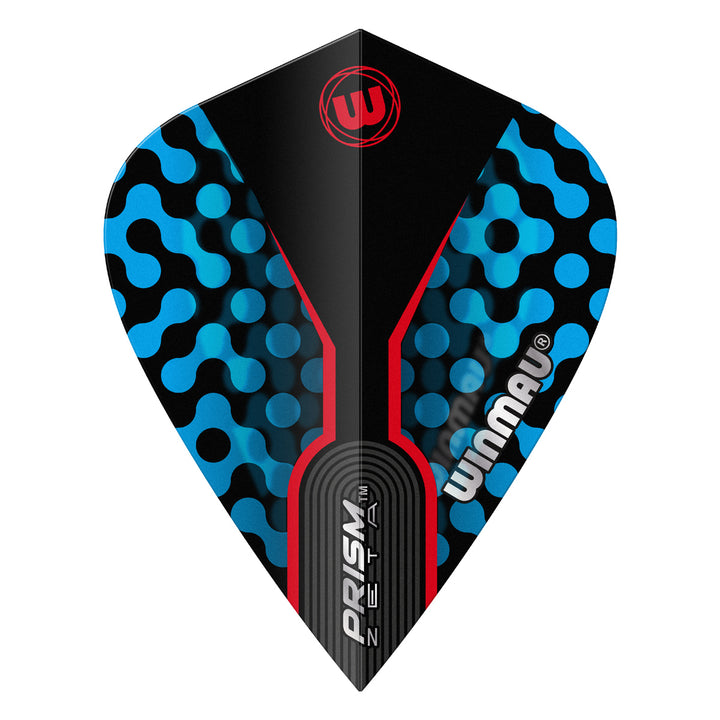 Prism Zeta Blue, Black & Red Kite Flight by Winmau