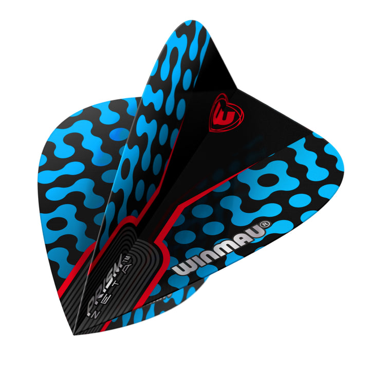 Prism Zeta Blue, Black & Red Kite Flight by Winmau