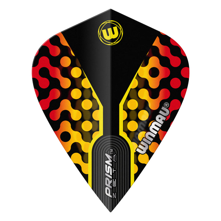 Prism Zeta Black, Yellow & Red Kite Flight by Winmau