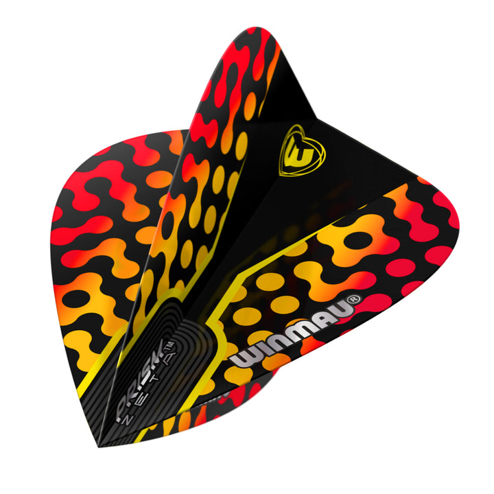 Prism Zeta Black, Yellow & Red Kite Flight by Winmau