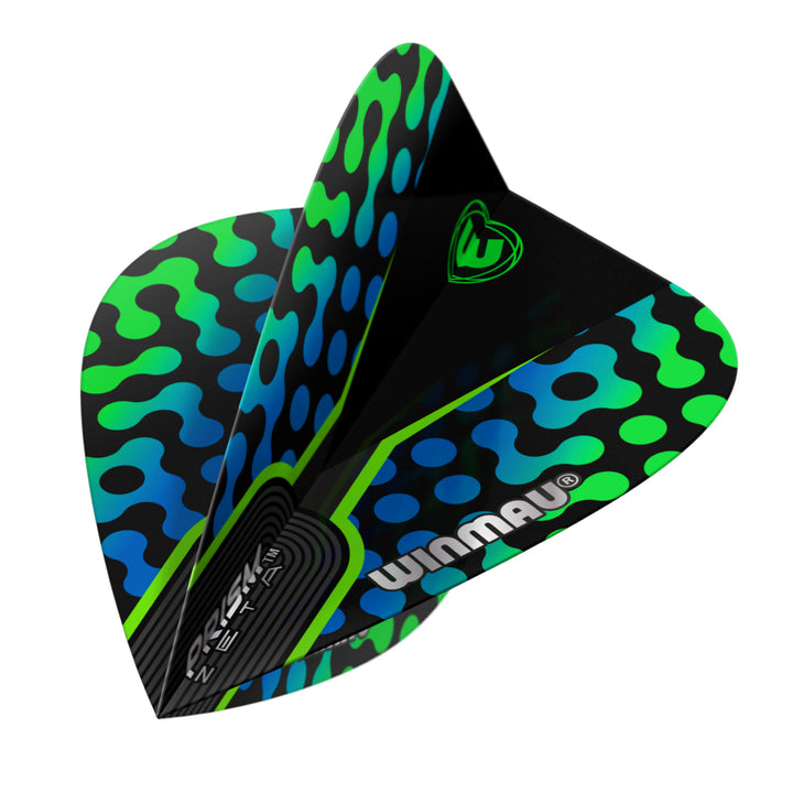 Prism Zeta Blue, Black & Green Kite Flight by Winmau