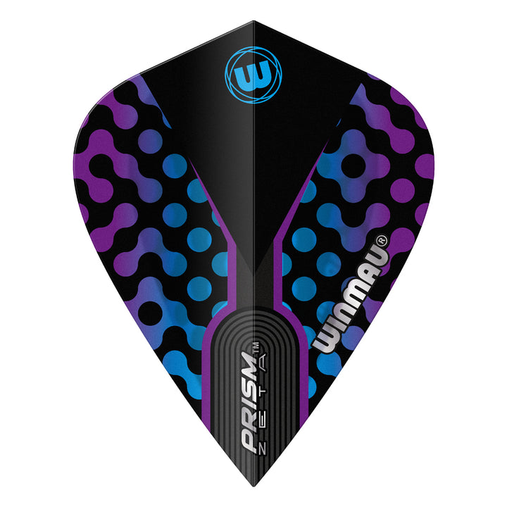 Prism Zeta Blue, Black & Purple Kite Flight by Winmau