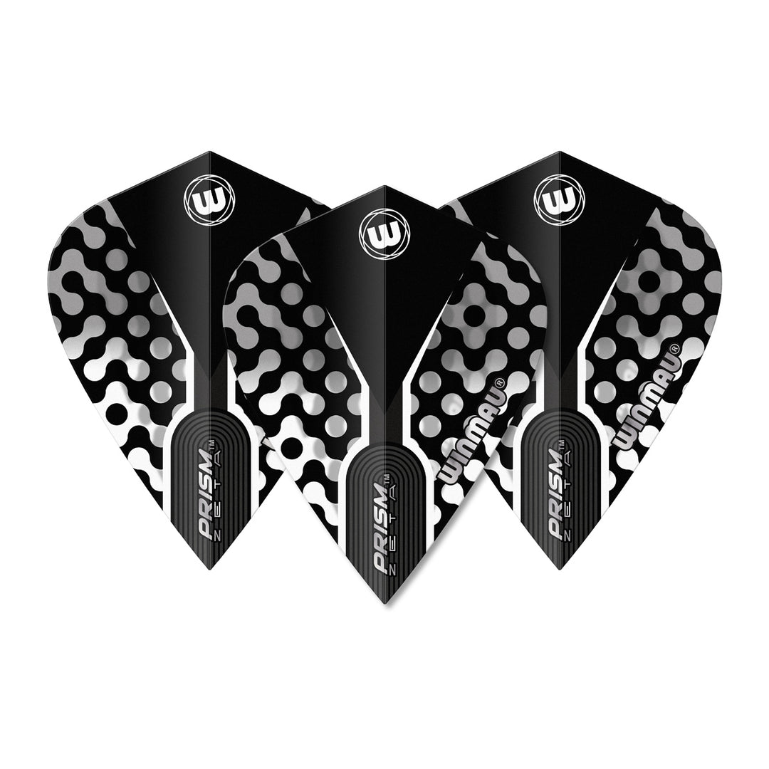 Prism Zeta Black, White & Grey Kite Flight by Winmau