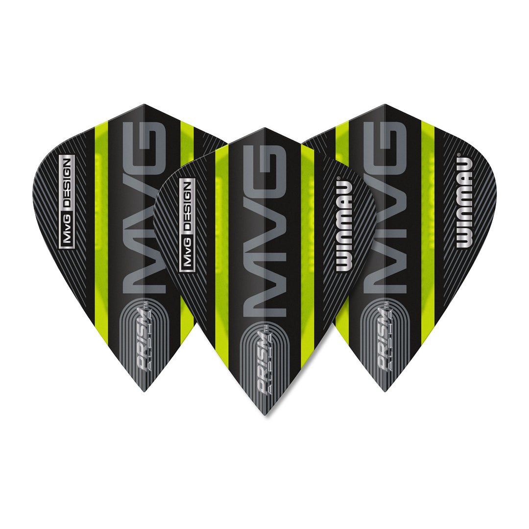 Prism Alpha MVG Black & Green Kite Flight by Winmau