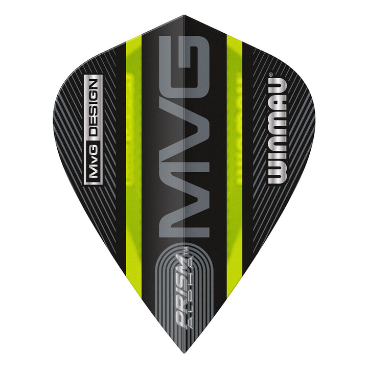 Prism Alpha MVG Black & Green Kite Flight by Winmau