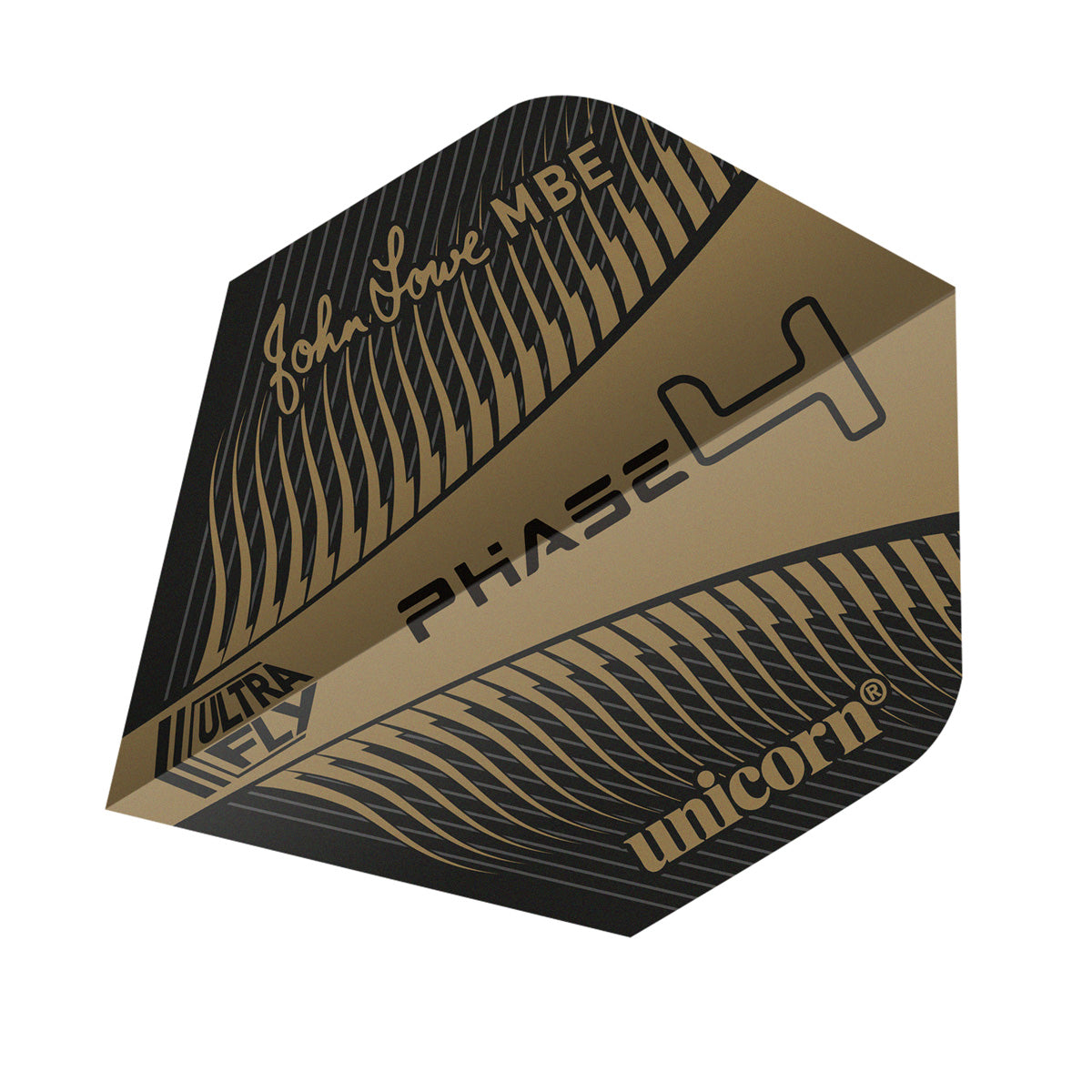 Unicorn Ultrafly John Lowe Gold Phase 4 Plus Dart Flights – Double