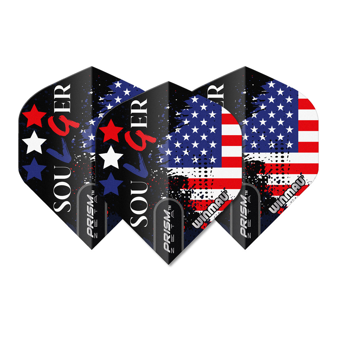 Prism Zeta Soulger Flag USA Dart Flights by Winmau