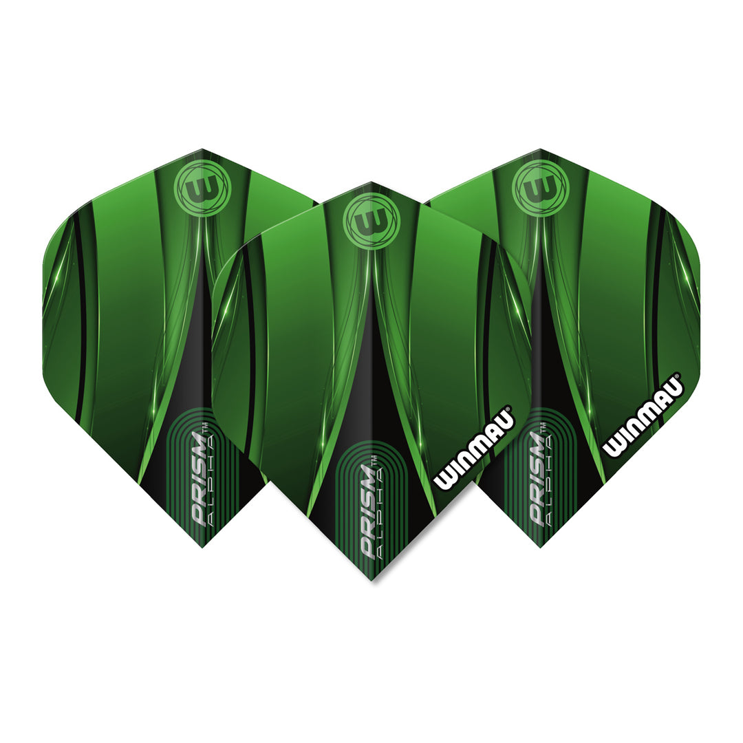 Prism Alpha Sniper Green Black Dart Flights by Winmau