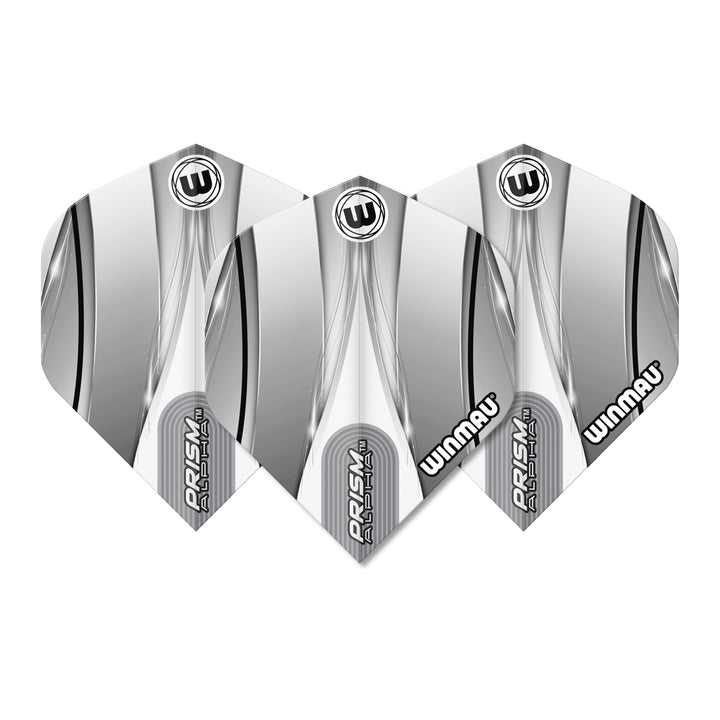 Prism Alpha Sniper White Black Dart Flights by Winmau