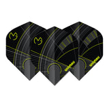 Winmau Prism Delta MvG Black & Green No2 Dart Flights