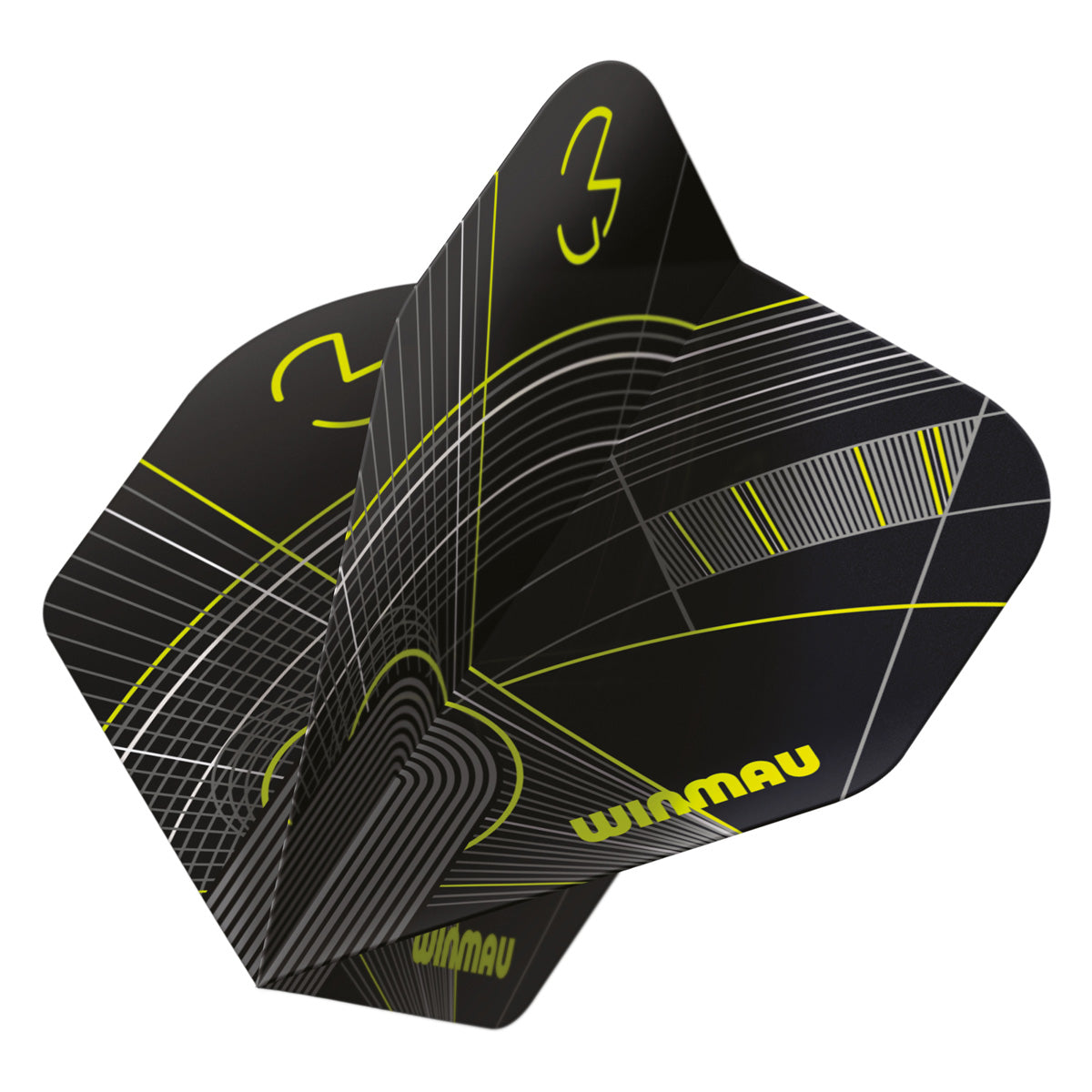 Winmau Prism Delta MvG Black & Green No2 Dart Flights