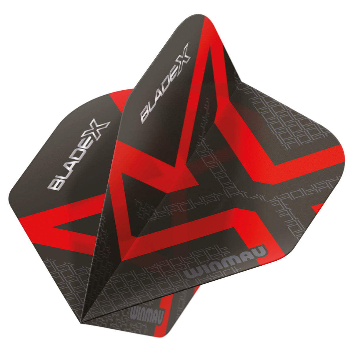 Winmau Blade X Prism Delta Metallic Black & Red Dart Flights