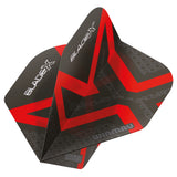 Winmau Blade X Prism Delta Metallic Black & Red Dart Flights