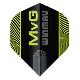 Winmau Prism Delta MvG Black with Green No2 Dart Flights