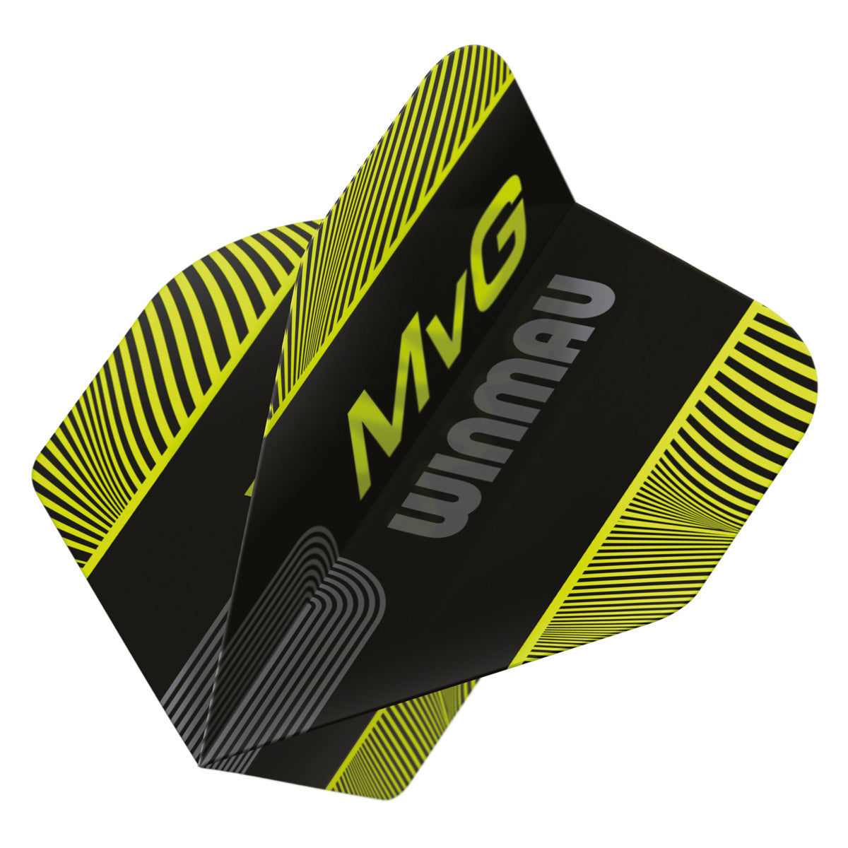 Winmau Prism Delta MvG Black with Green No2 Dart Flights
