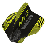 Winmau Prism Delta MvG Black with Green No2 Dart Flights