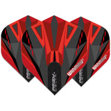 Winmau Prism Delta Dart Flights 100 micron Standard Red / Black