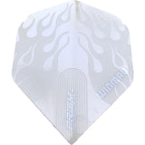 Winmau Prism Delta White Flames Dart Flights Standard
