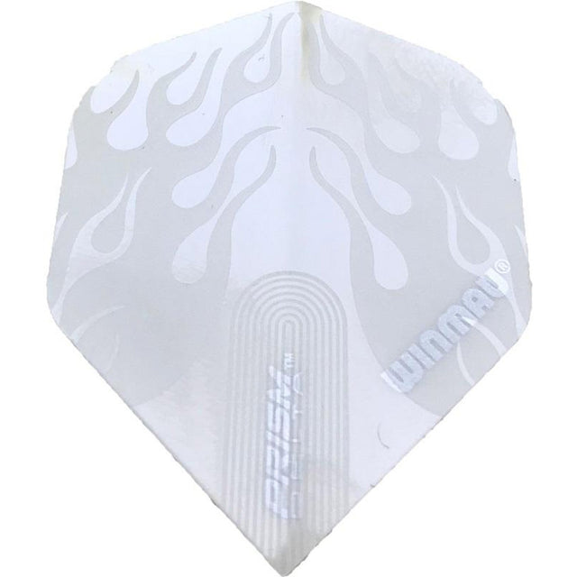 Winmau Prism Delta White Flames Dart Flights Standard