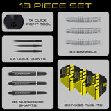Harrows NX90 Bomb 90% Tungsten QP Steel Tip Darts