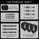 Harrows Supergrip Bomb 90% Tungsten QP Steel Tip Darts