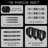 Harrows Supergrip Torpedo 90% Tungsten QP Steel Tip Darts
