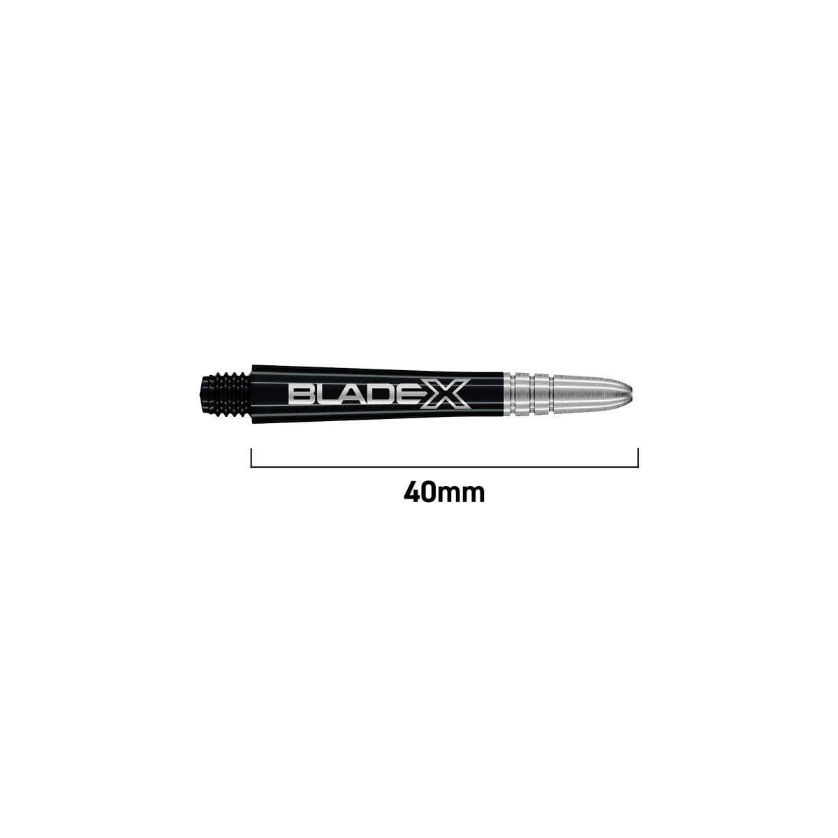 Winmau Vecta Blade X Black & Silver Dart Stems / Shafts