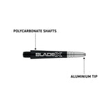 Winmau Vecta Blade X Black & Silver Dart Stems / Shafts
