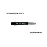 Winmau Vecta Blade X Black & Silver Dart Stems / Shafts