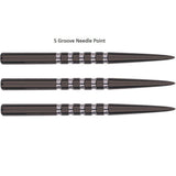Unicorn 38mm 5 Groove Black Replacement Dart Points